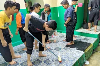 kebersihan santri di pesantren