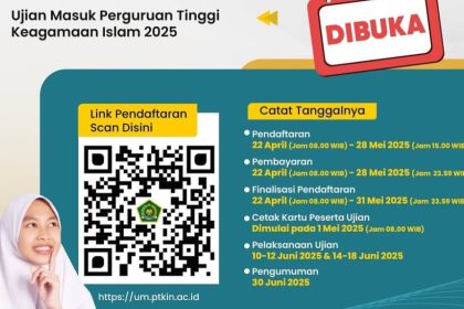 ujian masuk ptkin