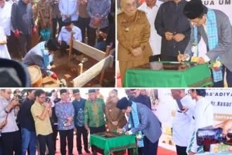 Menag Nasaruddin Umar Letakkan Batu Pertama Pembangunan Asrama Ponpes As’adiyah Tadui